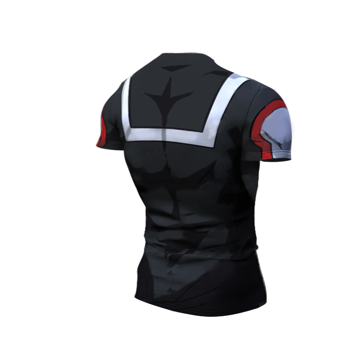 BJJ Rash Guard My Hero Academia Compression 'UA Uniform | Grey' Premium Short Sleeve Rashguard