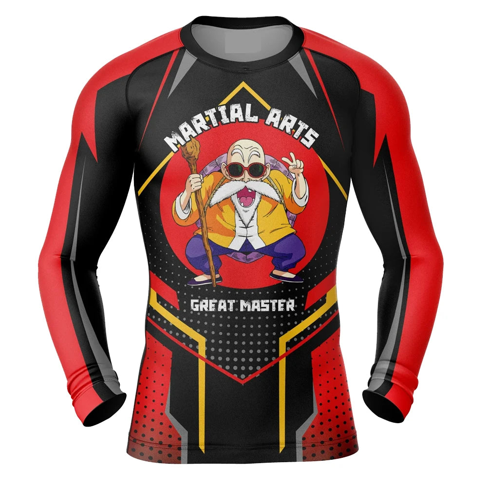 Dragon Ball Z 'Roshi's Gym' Long Sleeve Compression Rashguard