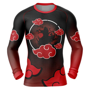 BJJ Rash Guard Naruto 'Itachi' Long Sleeve Compression Rashguard