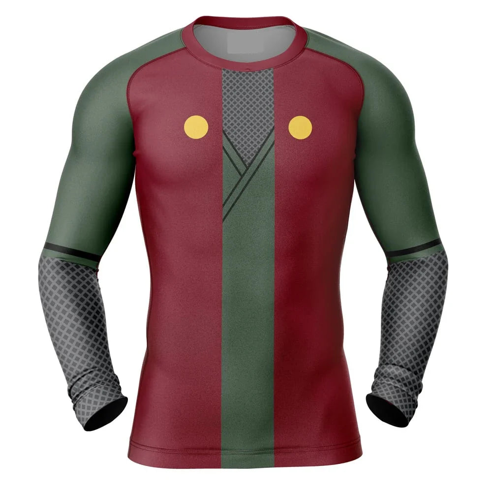 BJJ Rash Guard Naruto 'Jiraiya' Long Sleeve Compression Rashguard