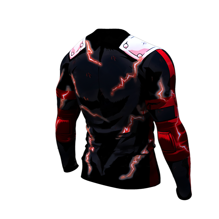 BJJ Rash Guard My Hero Academia Compression 'Onyx Deku | Full Cowling' Premium Long Sleeve Rashguard