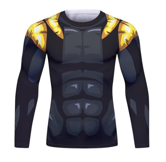 BJJ Rash Guard Dragon Ball Z 'Onyx Gogeta' Long Sleeve Elite Rashguard