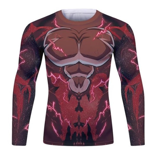 BJJ Rash Guard Dragon Ball Z 'Super Saiyan 4 | Goku' Long Sleeve Elite Rashguard