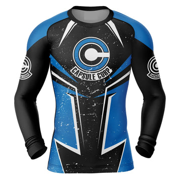 Dragon Ball Z 'Capsule Corp' Long Sleeve Compression Rashguard