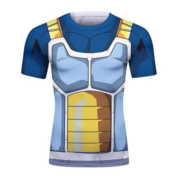 BJJ Rash Guard Dragon Ball Z 'Vegeta 2018' Short Sleeve Elite Rashguard