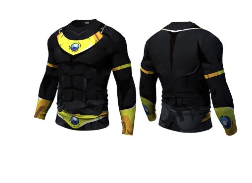 Onyx Broly Dragon Ball Z Long Sleeve Compression Rash Guard-RashGuardStore