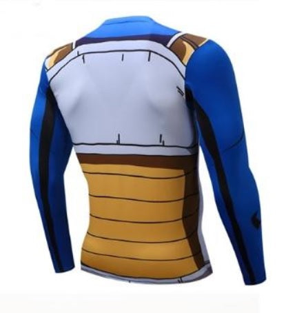 Dragon Ball Z 'Vegeta Cell Armor' Long Sleeve Compression Rash Guard