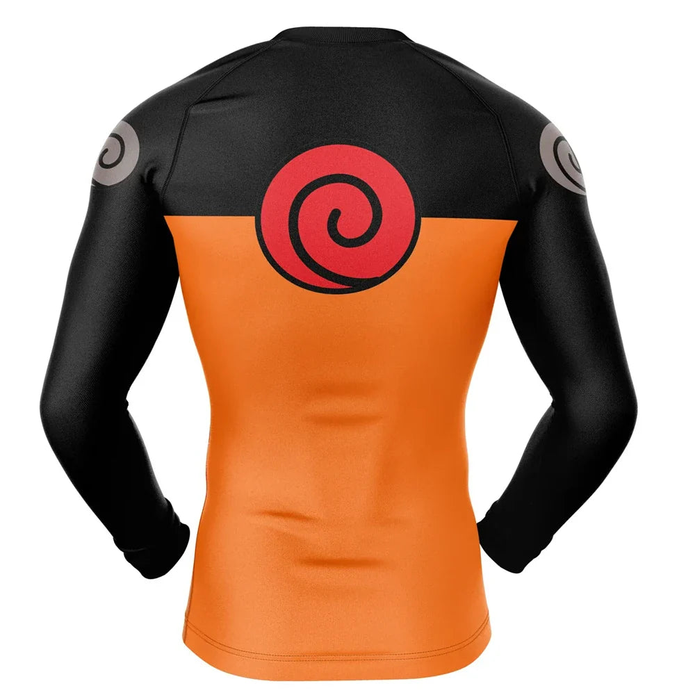 BJJ Rash Guard Naruto 'Shippuden' Long Sleeve Compression Rashguard