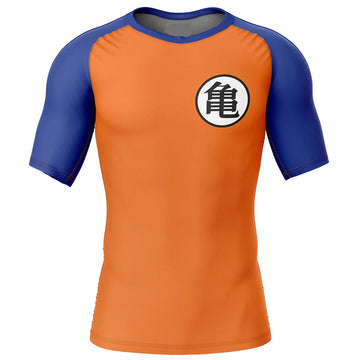 Dragon Ball Z 'Kame Kanji' Short Sleeve Compression Rashguard