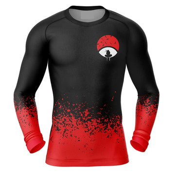 BJJ Rash Guard Naruto 'Sharingan' Long Sleeve Compression Rashguard