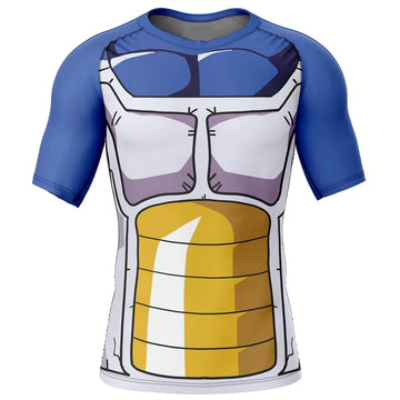 BJJ Rash Guard Dragon Ball Z 'Vegeta | Prince of all Saiyans' Short Sleeve Compression