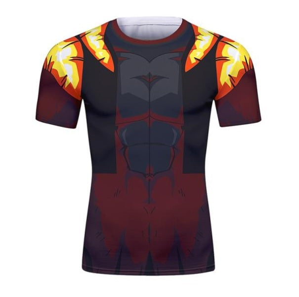 BJJ Rash Guard Dragon Ball Z 'Super Saiyan 4 | Onyx Gogeta' Short Sleeve Elite Rashguard