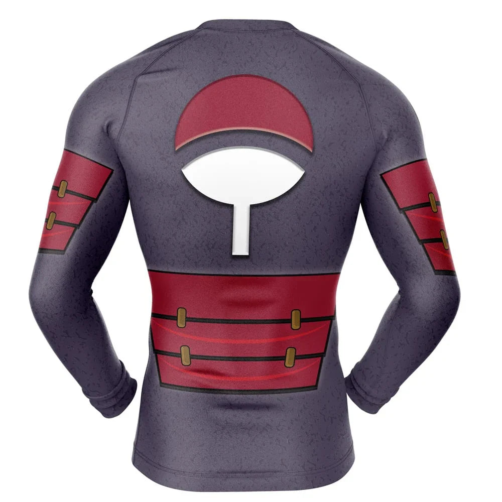 BJJ Rash Guard Kids Naruto 'Madara | 3.0' Long Sleeve Compression Rashguard