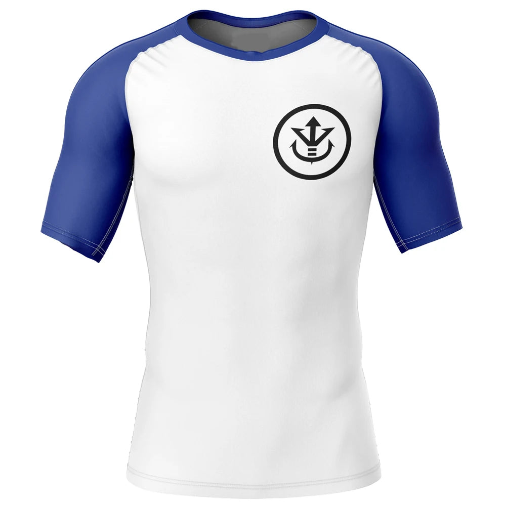 Dragon Ball Z 'Vegeta | Saiyan Royal Crest' Short Sleeve Compression Rashguard