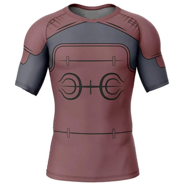 BJJ Rash Guard Kids Naruto 'Hashirama' Short Sleeve Compression Rashguard