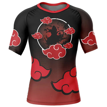 BJJ Rash Guard Naruto 'Itachi' Short Sleeve Compression Rashguard