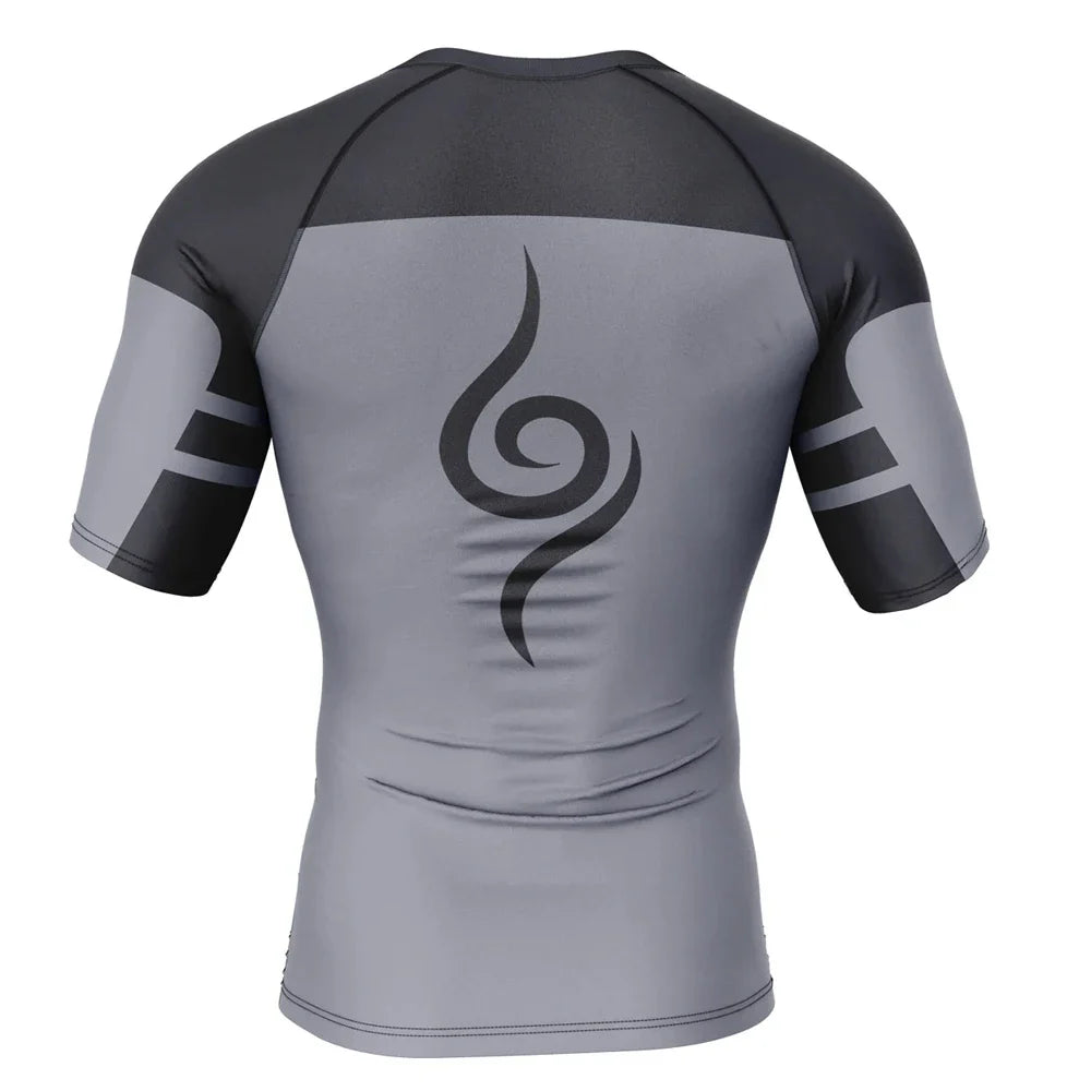 BJJ Rash Guard Naruto 'Anbu' Short Sleeve Compression Rashguard