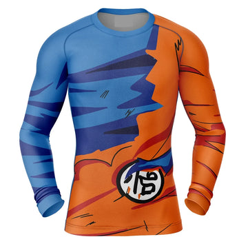 Dragon Ball Z 'Goku | Battle' Long Sleeve Compression Rashguard