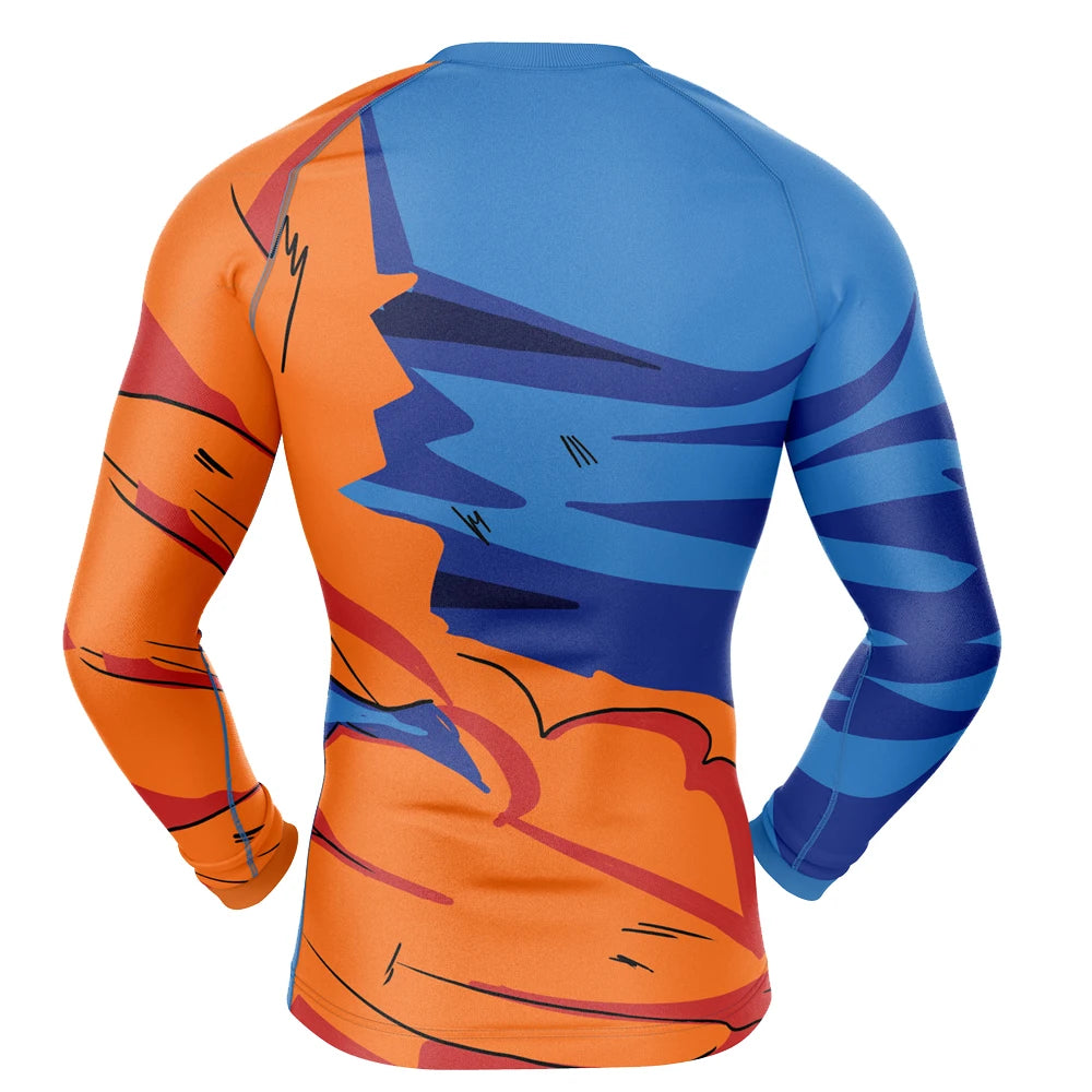 Dragon Ball Z 'Goku | Battle' Long Sleeve Compression Rashguard