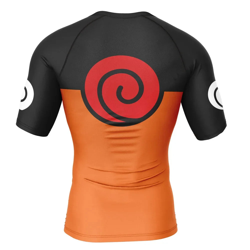 BJJ Rash Guard Naruto 'Uzumaki' Short Sleeve Compression Rashguard