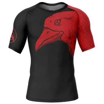 BJJ Rash Guard Kids Naruto 'Itachi Uchiha | Summoning Crow' Short Sleeve Compression Rashguard