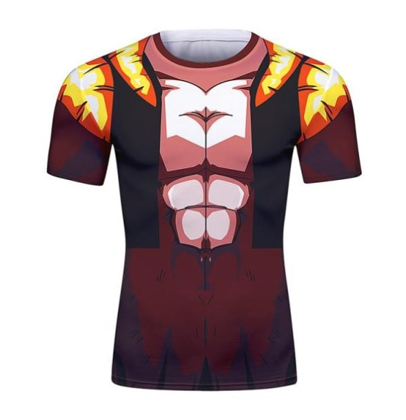 BJJ Rash Guard Dragon Ball Z 'Super Saiyan 4 | Gogeta' Short Sleeve Elite Rashguard