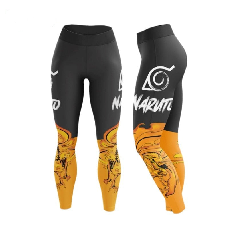 BJJ Rash Guard Women's Naruto 'Kurama' Leggings Yoga Pants