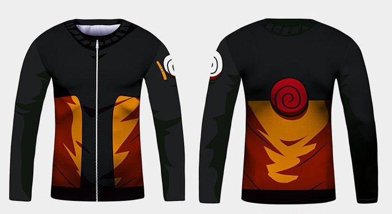 BJJ Rash Guard Kid's Naruto Elite Long Sleeve Compression Rash Guard