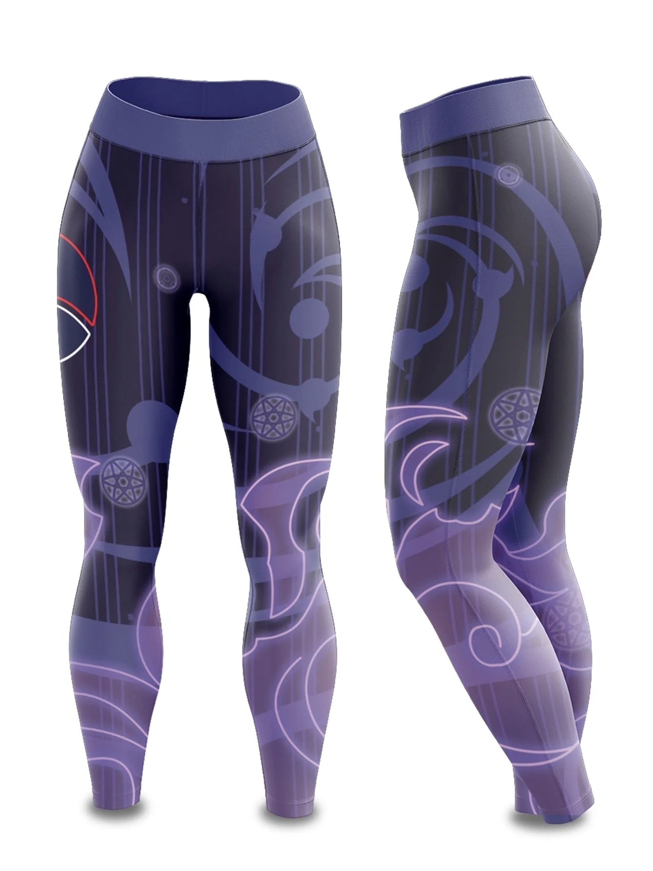 BJJ Rash Guard Women's Naruto 'Sasuke Vibes' Leggings Yoga Pants