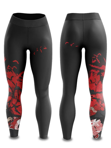 BJJ Rash Guard Women's Naruto 'Akatsuki | Itachi' Leggings Yoga Pants