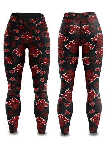 BJJ Rash Guard Women's Naruto 'Akatsuki | Sharingan' Leggings Yoga Pants