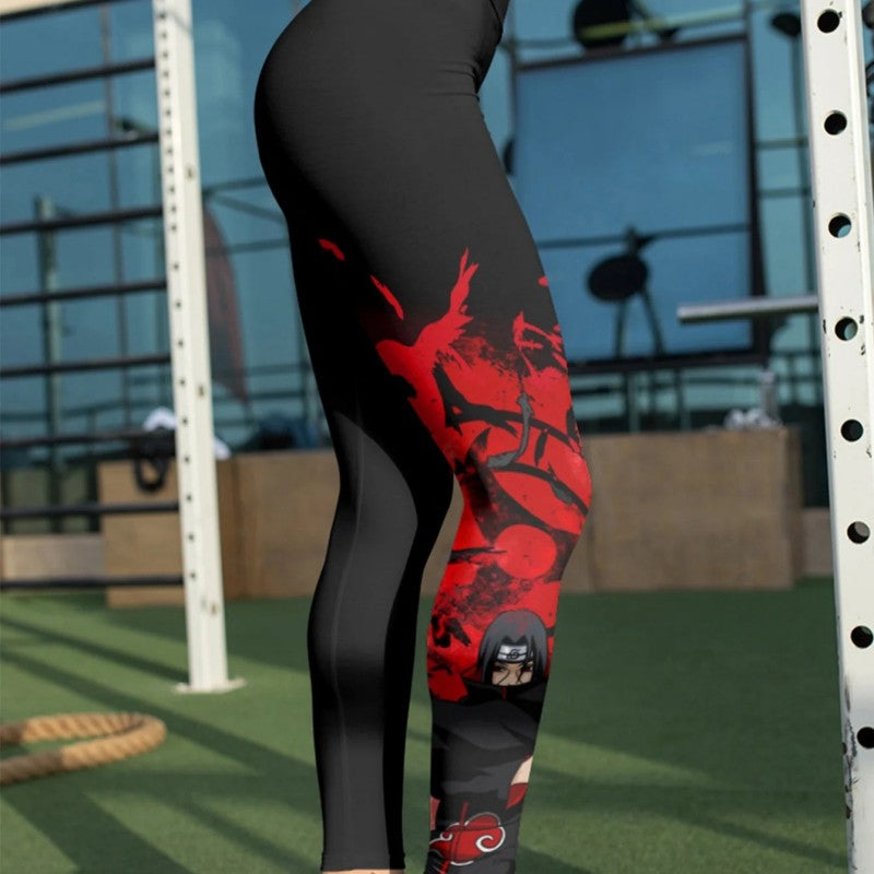 Women's Naruto 'Akatsuki | Sharingan' Leggings Yoga Pants