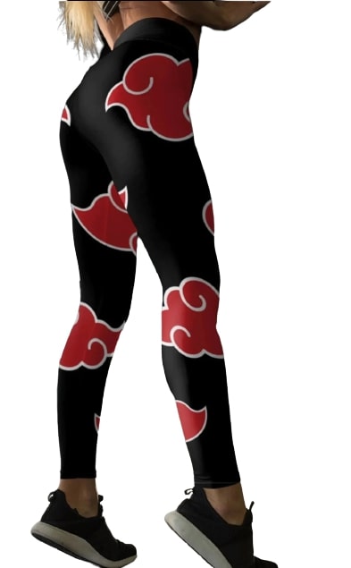 Women's Naruto 'Akatsuki | Two Tone' Leggings Yoga Pants