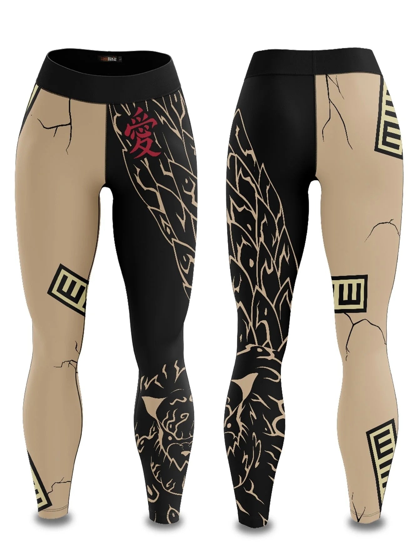 BJJ Rash Guard Women's Naruto 'Shukaku' Leggings Yoga Pants