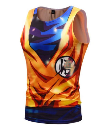 BJJ Rash Guard Super Saiyan God Goku Dragon Ball Z Tank Top