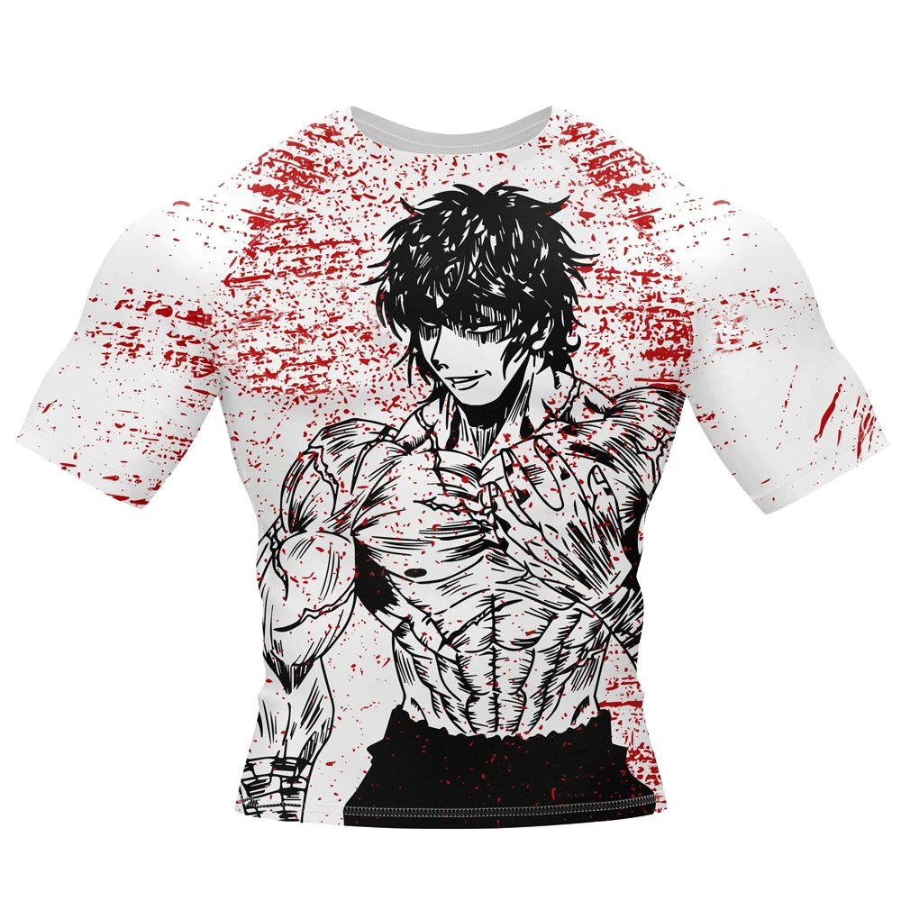 Baki The Grappler Short Sleeve Compression Rashguard