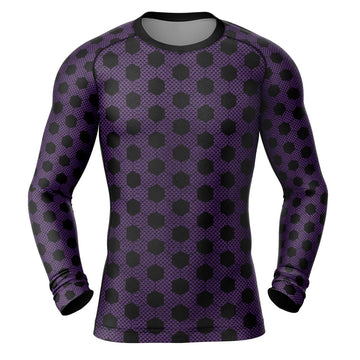 Demon Slayer 'Kokushibo Print' Long Sleeve Compression Rashguard