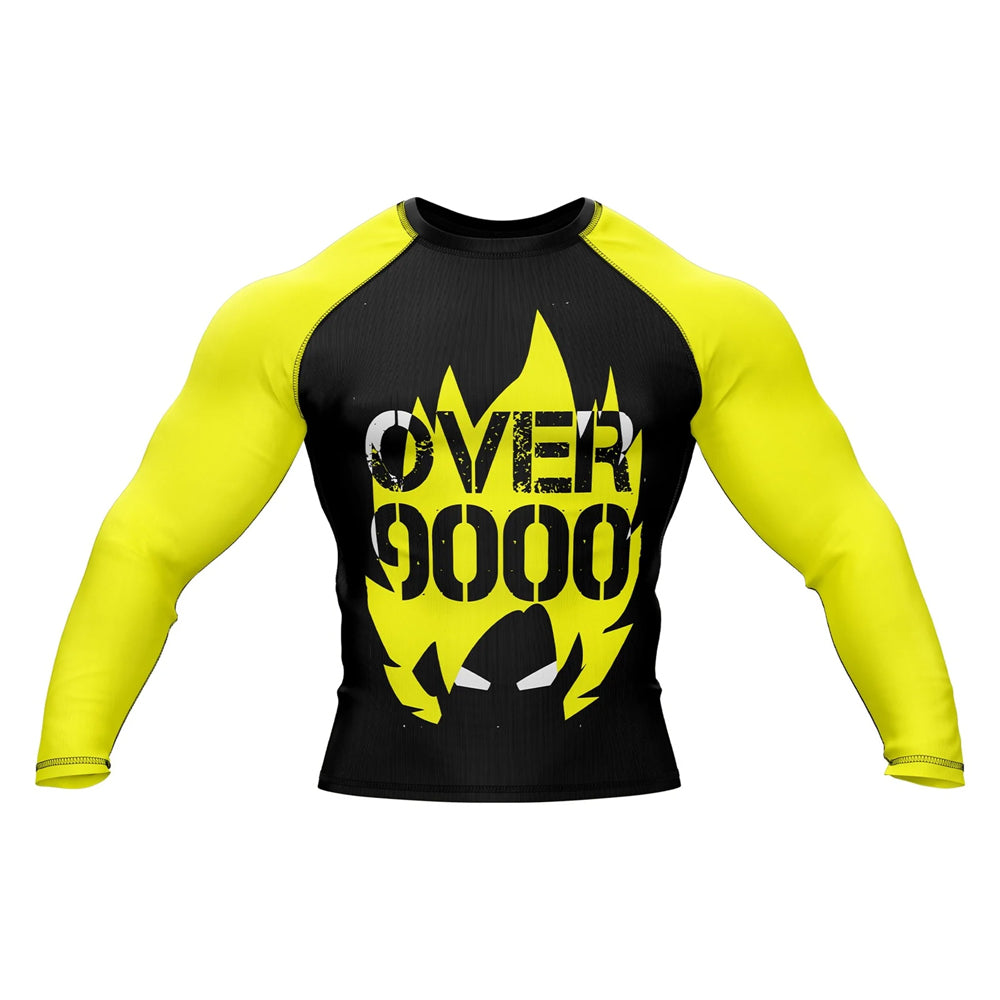 Dragon Ball Z 'Over 9000' Long Sleeve Compression Rashguard