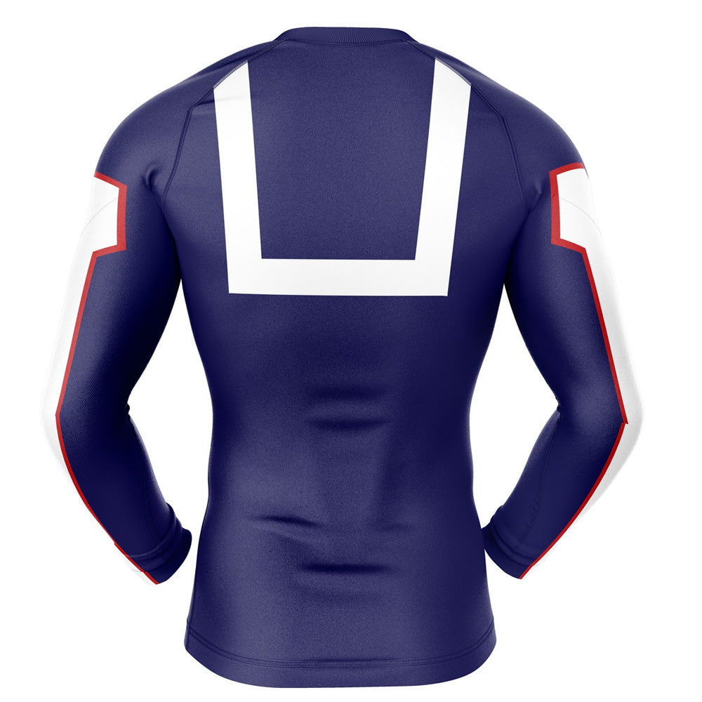 BJJ Rash Guard Kids My Hero Academia 'UA Uniform' Long Sleeve Compression Rashguard