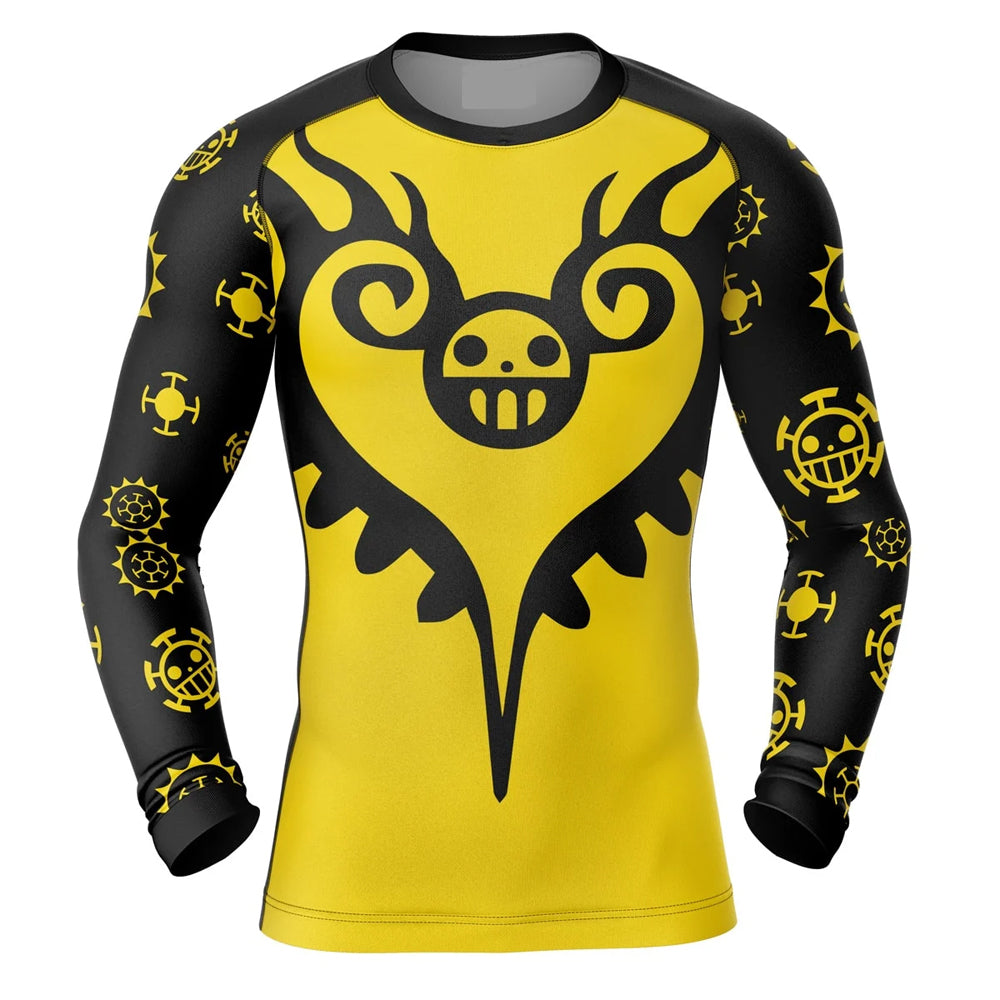 One Piece 'Trafalgar | Surgeon of Death' Long Sleeve Compression Rashguard