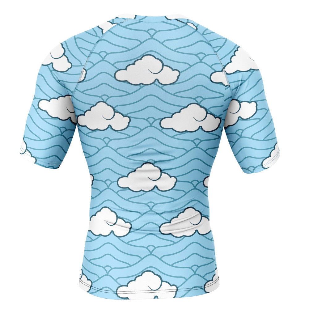 Demon Slayer 'Sakonji Print' Short Sleeve Compression Rashguard