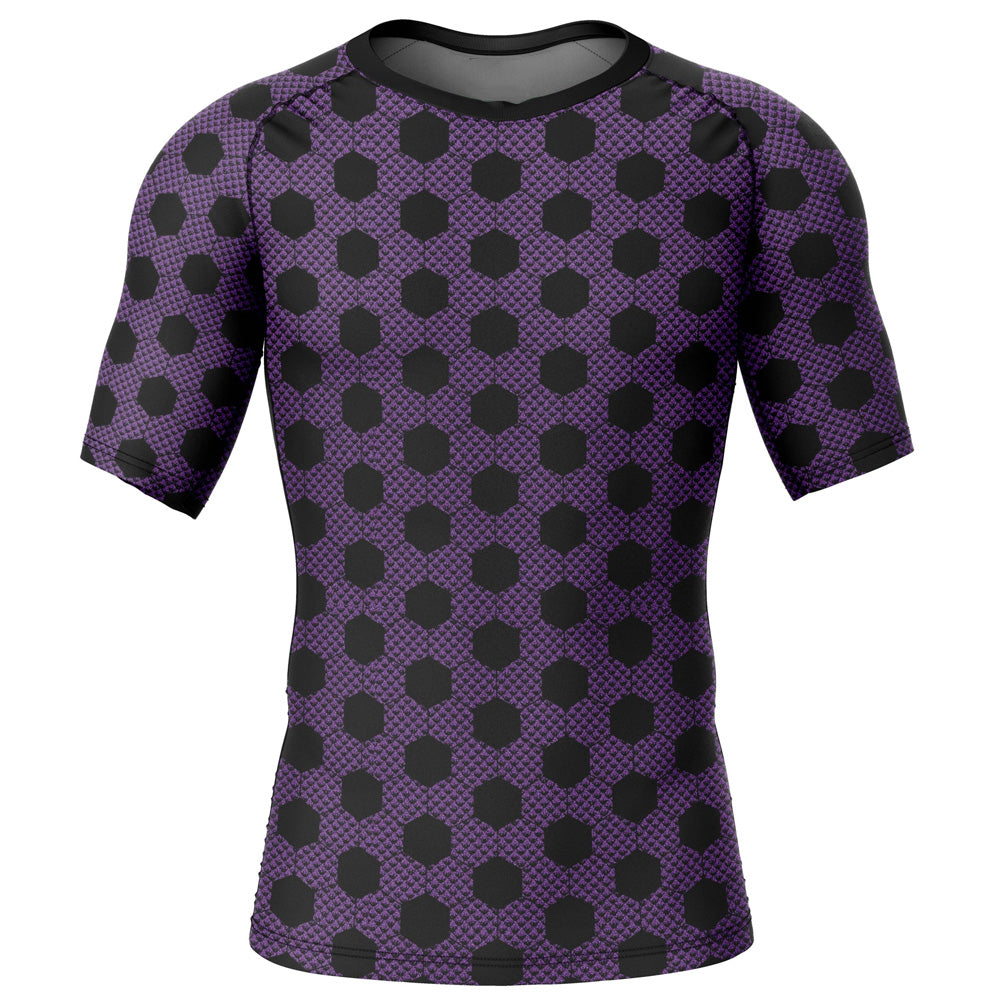 Demon Slayer 'Kokushibo Print' Short Sleeve Compression Rashguard