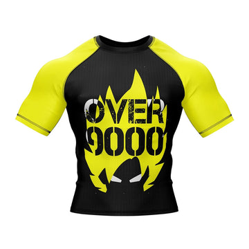 Dragon Ball Z 'Over 9000' Short Sleeve Compression Rashguard