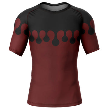 Demon Slayer 'Doma Print' Short Sleeve Compression Rashguard