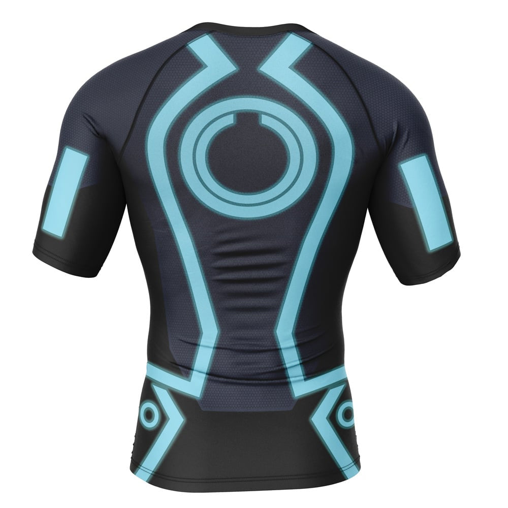 Tron Legacy 'Finish the Game' Short Sleeve Compression Rashguard