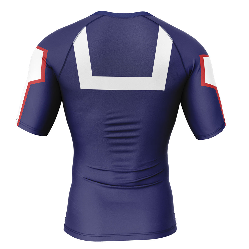 BJJ Rash Guard My Hero Academia 'UA Uniform' Short Sleeve Compression Rashguard