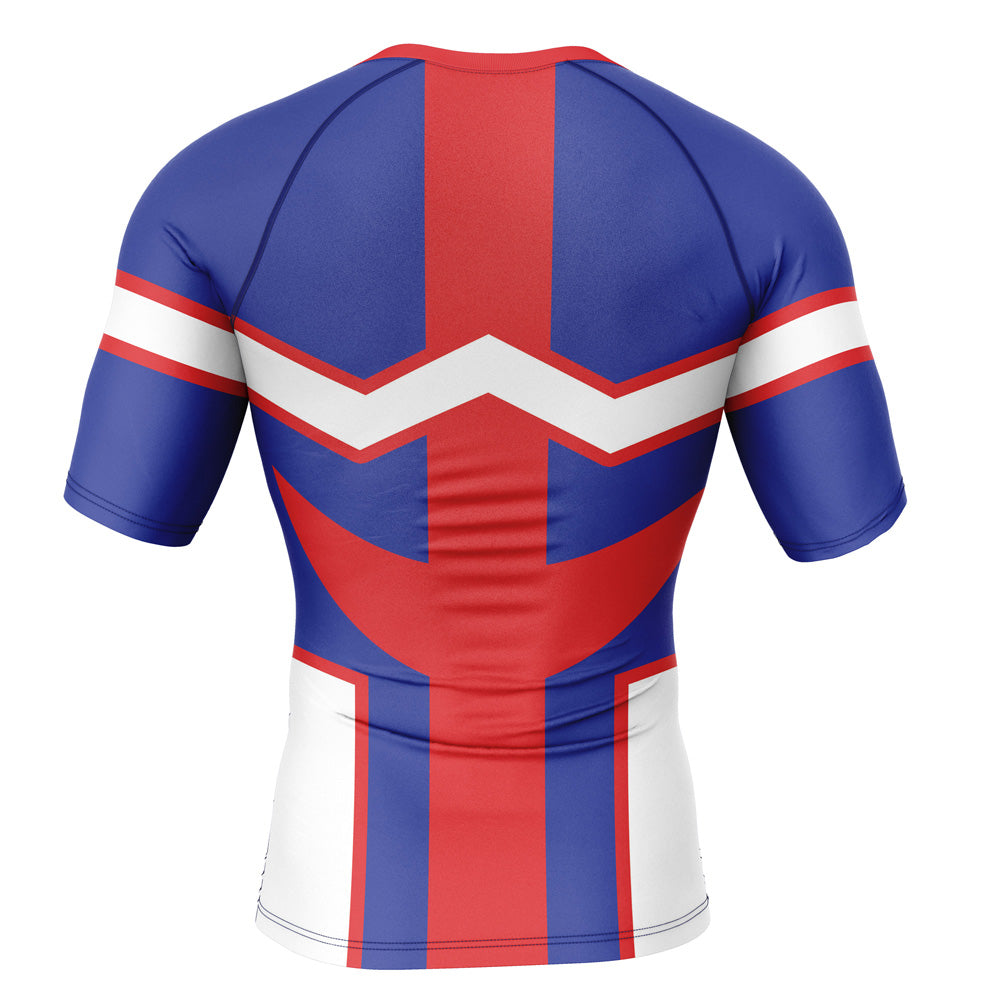 BJJ Rash Guard My Hero Academia 'All Might' Short Sleeve Compression Rashguard