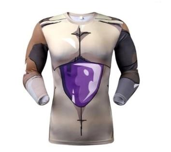 Golden Frieza Dragon Ball Z Long Sleeve Compression Rash Guard-RashGuardStore