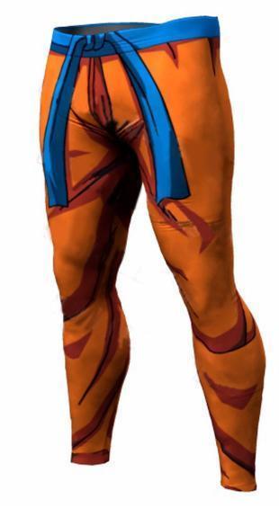 Men's Goku Saiyan Saga Armor Dragon Ball Z Leggings Premium Compression Spats-RashGuardStore