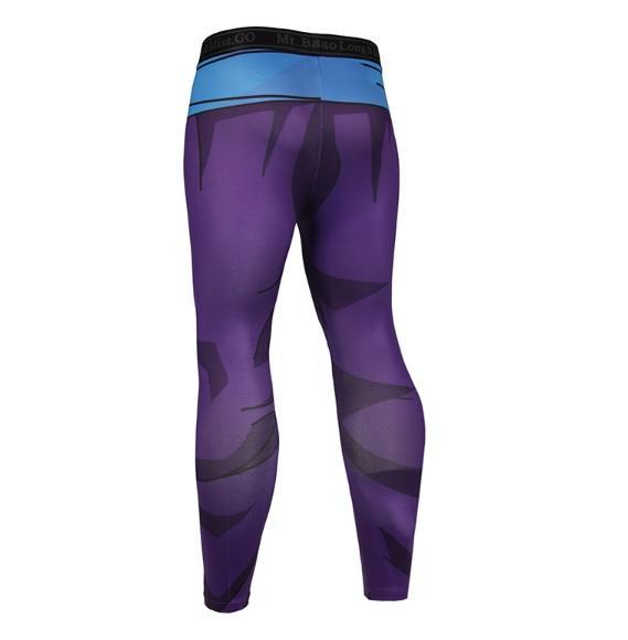 Men's Teen Gohan Armor Dragon Ball Z Leggings Compression Spats-RashGuardStore